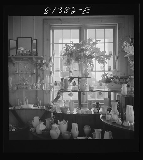 Wayside shops sell most anything small and useless. Mohawk Trail, Massachusetts