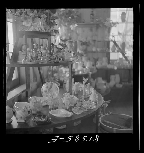 Wayside shops sell most anything small and useless. Mohawk Trail, Massachusetts