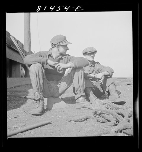 French-Canadian stevedores. Oswego, New York
