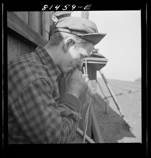 Untitled photo, possibly related to: French-Canadian stevedores. Oswego, New York