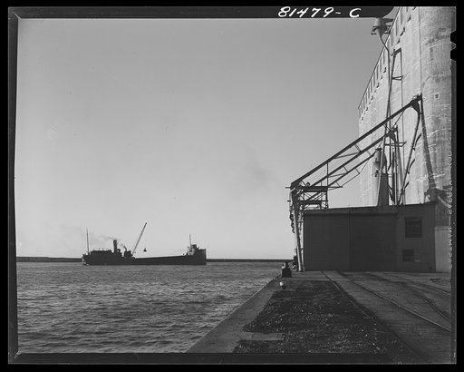Collier leaving the port of Oswego, New York