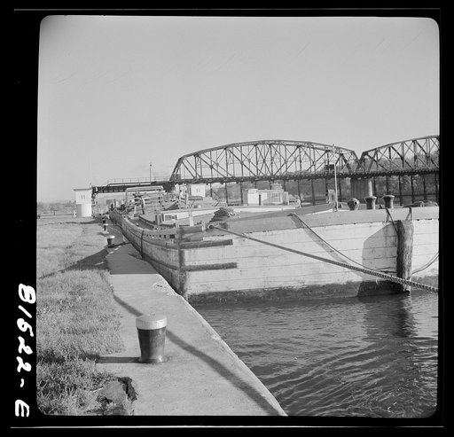 Untitled photo, possibly related to: Lock Eleven on the Erie Canal at Amsterdam, New York