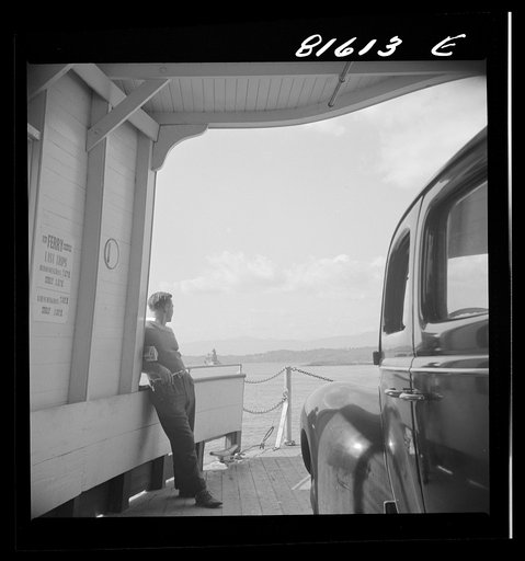 Hudson River ferry playing between Athens and Hudson, New York