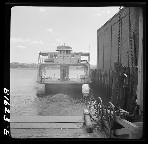 Ferry from Hudson, New York landing at Athens, New York