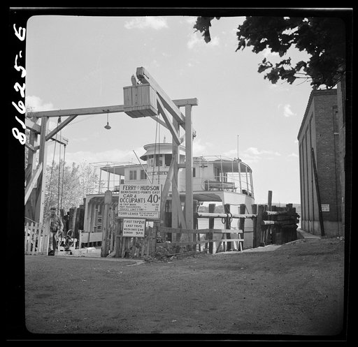 Ferry from Hudson, New York, landing at Athens, New York