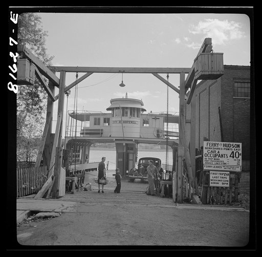 Ferry from Hudson, New York, landing at Athens, New York