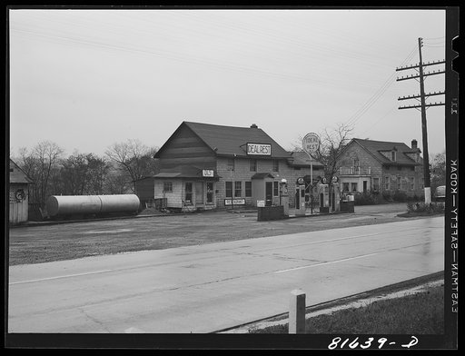 Little Falls (vicinity), New York. Truckers service station.