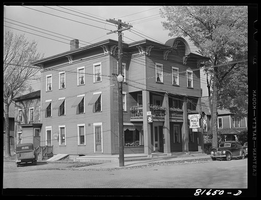 Hundred year-old hotel in Moravia, New York