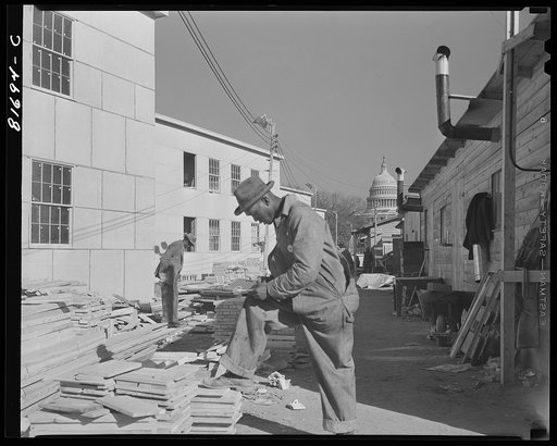 Constructing emergency office space. Washington, D.C.