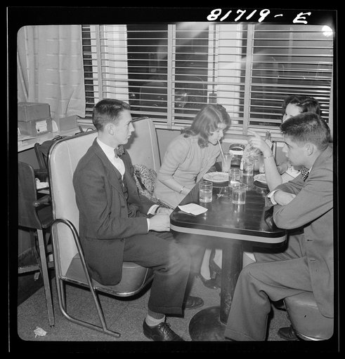 Hot Shoppe restaurant at midnight. Washington, D.C.