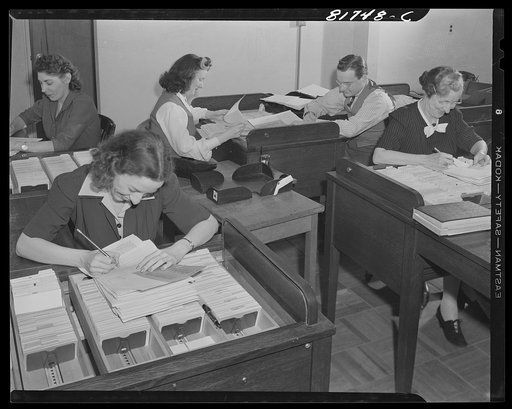 Washington apartment house turned into office space for the Foreign Function Bureau. Washington, D.C.