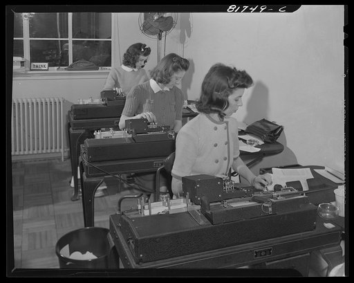 Washington apartment house turned into office space for the Foreign Function Bureau. Washington, D.C.