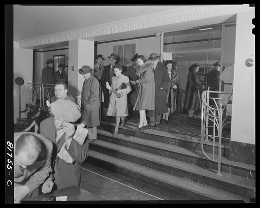 Washington apartment house turned into office space for the Foreign Function Bureau. Washington, D.C.
