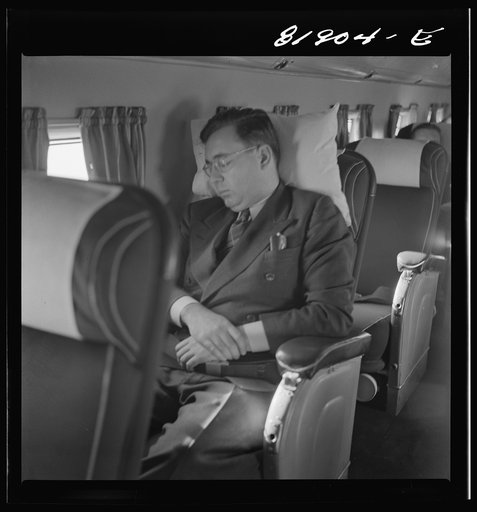 Untitled photo, possibly related to: Aboard United airliner enroute from San Francisco to New York