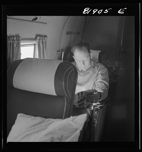 Passengers aboard an American airliner enroute from Washington to Los Angeles