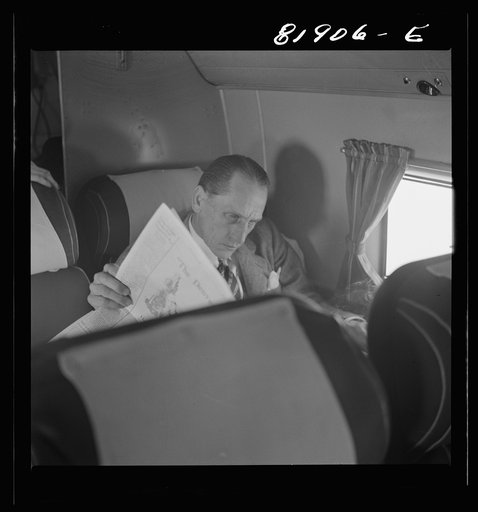 Untitled photo, possibly related to: Aboard United airliner enroute from San Francisco to New York