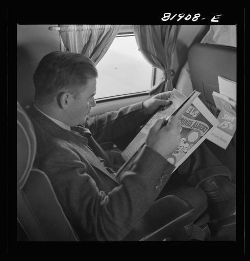 Untitled photo, possibly related to: Aboard United airliner enroute from San Francisco to New York