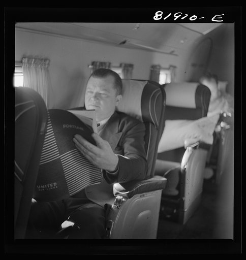 Untitled photo, possibly related to: Aboard United airliner enroute from San Francisco to New York