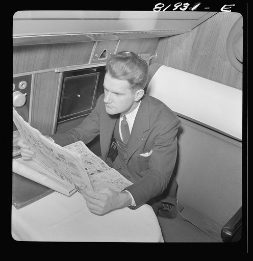 Untitled photo, possibly related to: Passenger aboard an American airliner enroute from Washington to Los Angeles