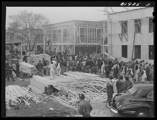 Untitled photo, possibly related to: Washington, D.C. Emergency defense office construction