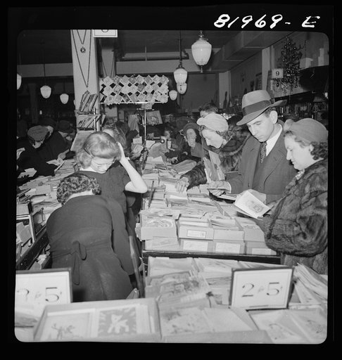 Washington, D.C. Christmas shopping in Woolworth's five and ten cent store