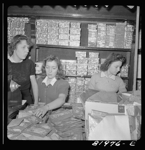 Washington, D.C. Christmas shopping in Woolworth's five and ten cent store