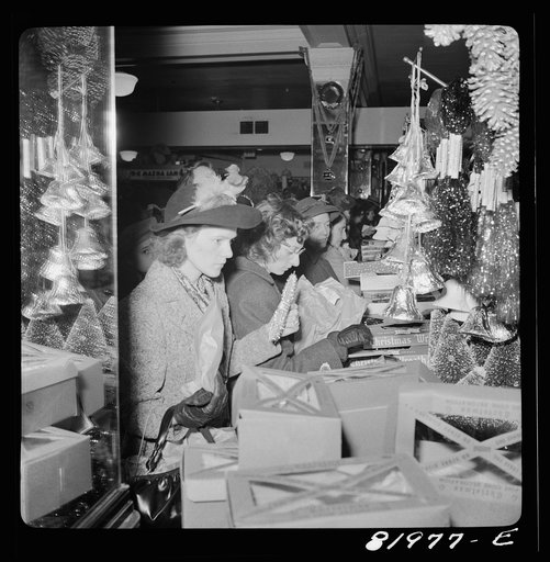 Washington, D.C. Christmas shopping in Woolworth's five and ten cent store