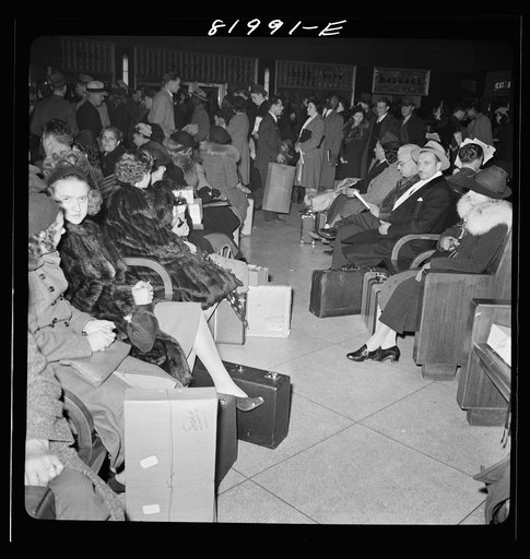 Washington D.C. Christmas rush in the Greyhound bus terminal