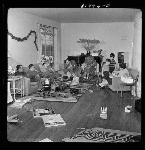 Christmas in the home of a government executive in Virginia
