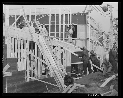 Emergency defense office construction work. Washington, D.C.