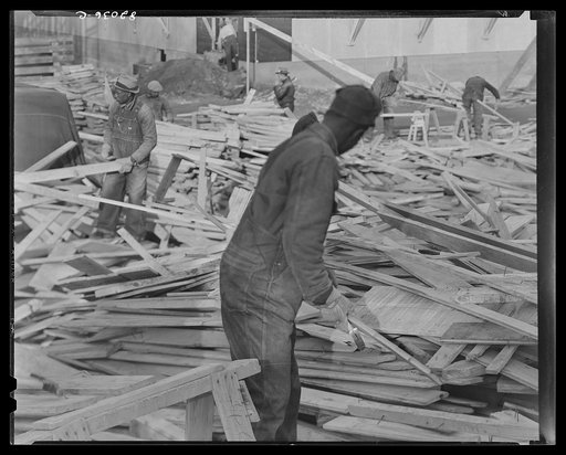 Untitled photo, possibly related to: Emergency defense office construction work. Washington, D.C.