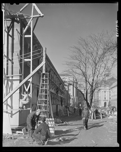 Untitled photo, possibly related to: Washington, D.C. Construction work to provide emergency defense office space