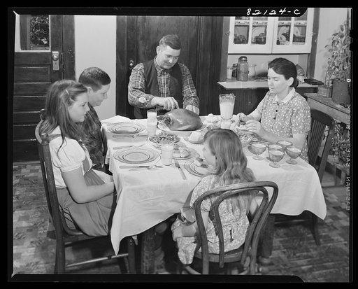 "Balanced meal" on the table of a FSA (Farm Security Administration) client of Calvert County, Maryland