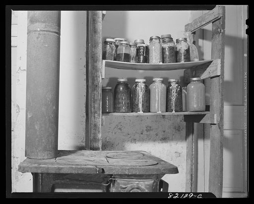 Jars too near to the stove get hot and spoil. Calvert County, Maryland