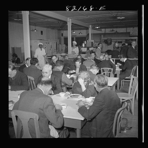 Washington, D.C. Dinner in the self-help cafeteria