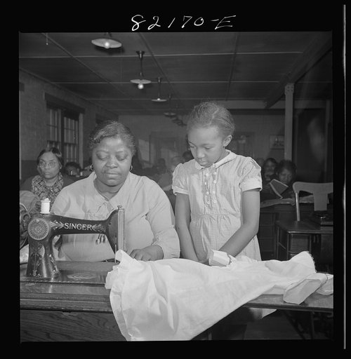 Washington, D.C. Sewing room in the self-help exchange