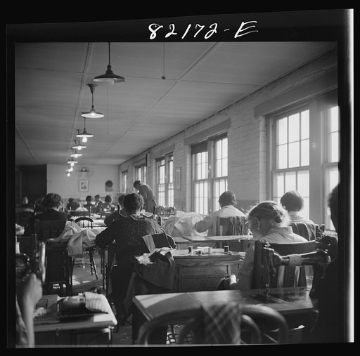 Washington, D.C. Sewing room in the self-help exchange