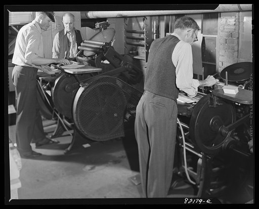Washington, D.C. Print shop in self-help exchange