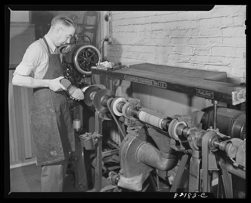 Washington, D.C. Shoe repair shop in the self-help exchange