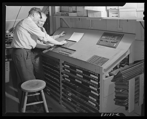 Washington, D.C. Print shop in self-help exchange