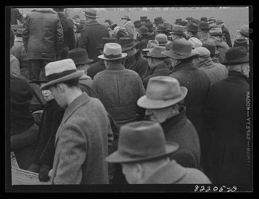 Untitled photo, possibly related to: Lancaster County, Pennsylvania. Farm auction