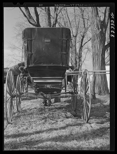 Lancaster County, Pennsylvania. Mennonite wagon