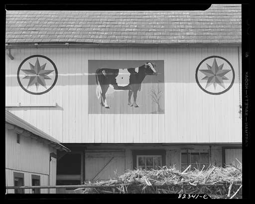Terre Hill, Pennsylvania (vicinity). Hex signs and barn decorations
