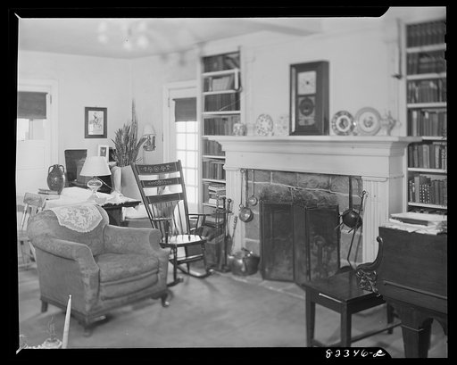 Untitled photo, possibly related to: Ephrata, Pennsylvania (vicinity). Living room in Fry homestead