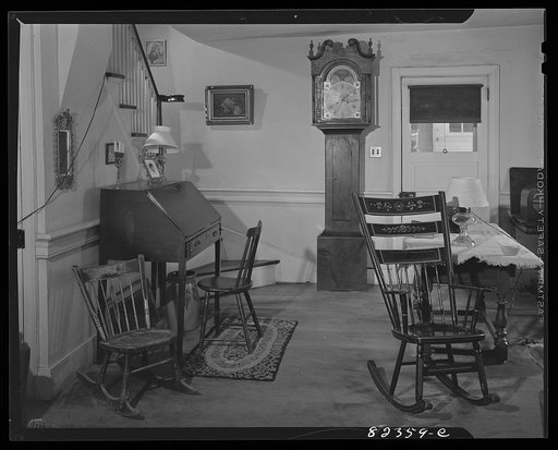Ephrata, Pennsylvania (vicinity). Detail of living room in Fry homestead
