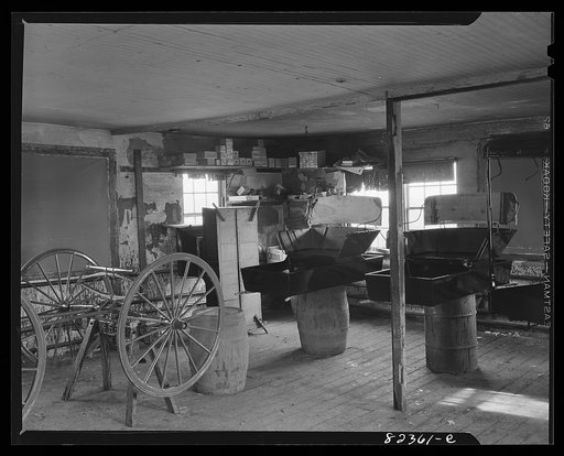 Intercourse, Pennsylvania (vicinity). Amish wagon shop