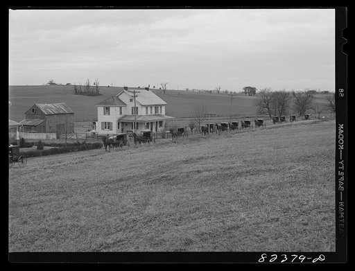 Blue Ball, Pennsylvania (vicinity). Mennonite funeral