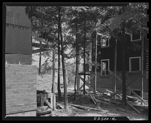 Arlington, Virginia. Subdivision under construction