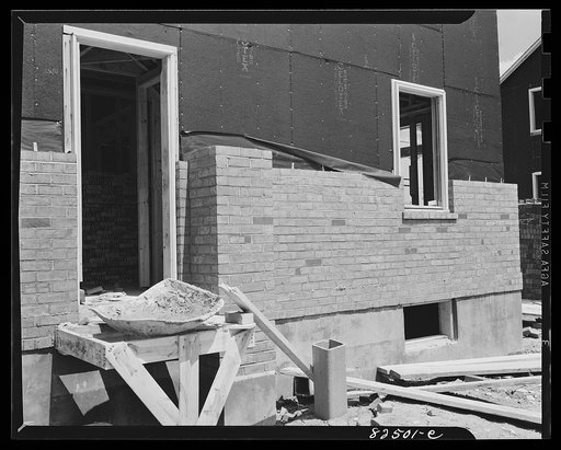 Arlington, Virginia. Subdivision under construction