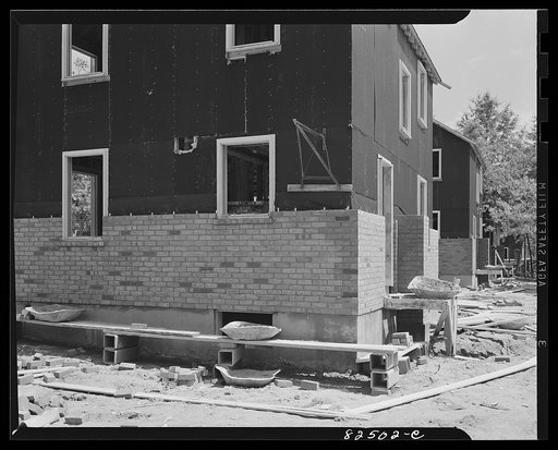 Arlington, Virginia. Subdivision under construction